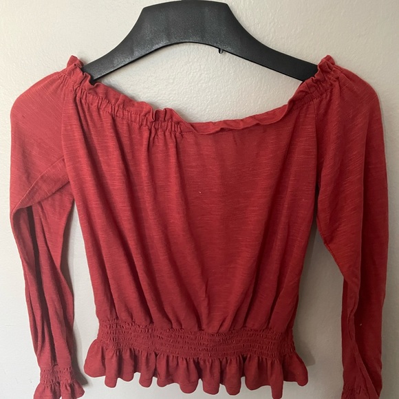 Cute blood orange top long sleeve - Picture 5 of 5